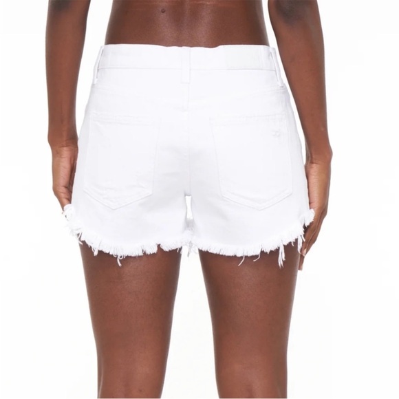 Pistola low rise Gigi white cut off denim shorts - Picture 7 of 7